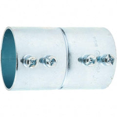 Value Collection - 1-1/2" Trade, Steel Set Screw EMT Conduit Coupling - Exact Tool & Supply