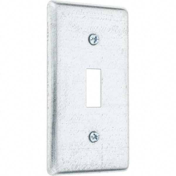 Value Collection - Electrical Outlet Box Steel Box Cover - Exact Tool & Supply