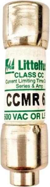 Value Collection - 250 VDC, 600 VAC, 6 Amp, Time Delay General Purpose Fuse - 300 at AC kA Rating - Exact Tool & Supply