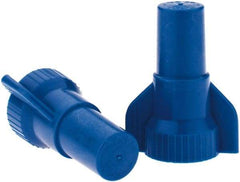 Value Collection - 16 to 14 AWG, 300 & 600 Volt, Wing Twist on Wire Connector - Blue, 221°F - Exact Tool & Supply