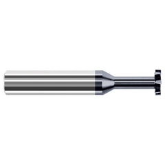 ‎Staggered Tooth - 0.5000″ (1/2″) Cutter Diameter × 0.0050″ Radius × 0.0620″ (1/16″) Width × 1.5000″ (1-1/2″) Neck Length Carbide Corner Radius Stagger Keyseat Cutter, 8 Flutes, AlTiN Coated - Exact Tool & Supply