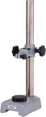 Mitutoyo - Hardened Steel, Rectangular Base, Stand - 430mm High, 168mm Base Length x 45mm Base Height, Includes Holder - Exact Tool & Supply