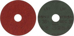 3M - 4-1/2" Diam 7/8" Hole 36+ Grit Fiber Disc - Very Coarse Grade, Ceramic, 13,300 Max RPM, Series 987C - Exact Tool & Supply