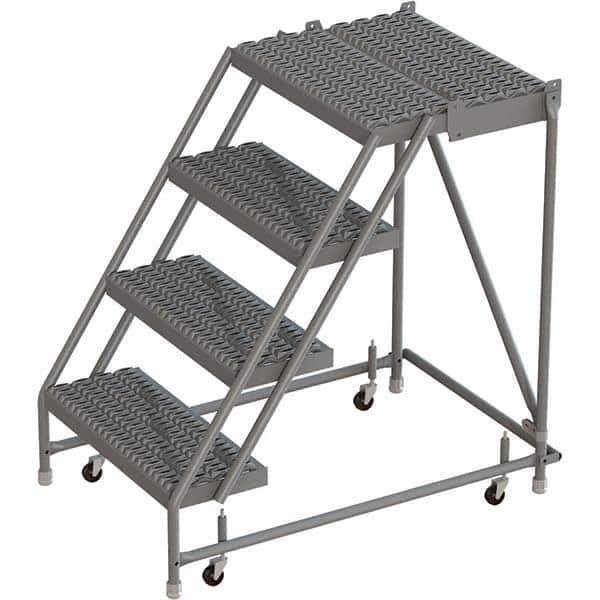 TRI-ARC - Rolling & Wall Mounted Ladders & Platforms Type: Rolling Warehouse Ladder Style: Rolling Platform Ladder - Exact Tool & Supply