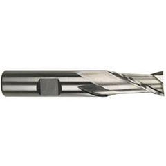 1 Dia. x 4-1/8 Overall Length 2-Flute Square End M-42 Cobalt SE End Mill-Round Shank-Center Cut-Uncoated - Exact Tool & Supply