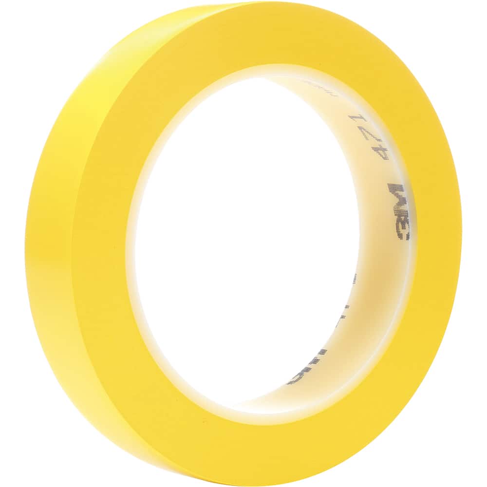 3M - 1/2" Wide x 36 Yd Long x 5.2 mil Thick Yellow Masking Tape - Exact Tool & Supply