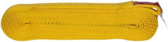 Value Collection - 12' Long x 1" Wide, 3,200 Lb Vertical Capacity, 1 Ply, Polyester Web Sling - 2,500 Lb Choker Capacity, with Endless Sling - Exact Tool & Supply