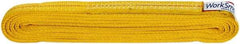 Value Collection - 8' Long x 1" Wide, 6,200 Lb Vertical Capacity, 2 Ply, Polyester Web Sling - 4,900 Lb Choker Capacity, with Endless Sling - Exact Tool & Supply