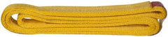 Value Collection - 4' Long x 2" Wide, 12,200 Lb Vertical Capacity, 2 Ply, Polyester Web Sling - 9,800 Lb Choker Capacity, with Endless Sling - Exact Tool & Supply