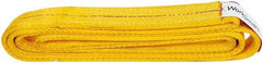 Value Collection - 6' Long x 2" Wide, 12,200 Lb Vertical Capacity, 2 Ply, Polyester Web Sling - 9,800 Lb Choker Capacity, with Endless Sling - Exact Tool & Supply