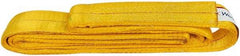 Value Collection - 6' Long x 3" Wide, 16,300 Lb Vertical Capacity, 2 Ply, Polyester Web Sling - 13,000 Lb Choker Capacity, with Endless Sling - Exact Tool & Supply