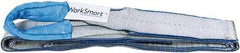 Value Collection - 12' Long x 3" Wide, 4,800 Lb Vertical Capacity, 1 Ply, Polyester Web Sling - 3,800 Lb Choker Capacity, with Eye & Eye (Twisted) - Exact Tool & Supply