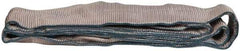 Value Collection - 10' Long x 4" Wide, 11,500 Lb Vertical Capacity, 2 Ply, Polyester Web Sling - 9,200 Lb Choker Capacity, with Eye & Eye (Twisted) - Exact Tool & Supply