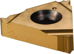 Vargus - 3ER External Right Hand 18 UNJ Laydown Threading Insert - Grade VKX, TiN Coated Carbide - Exact Tool & Supply