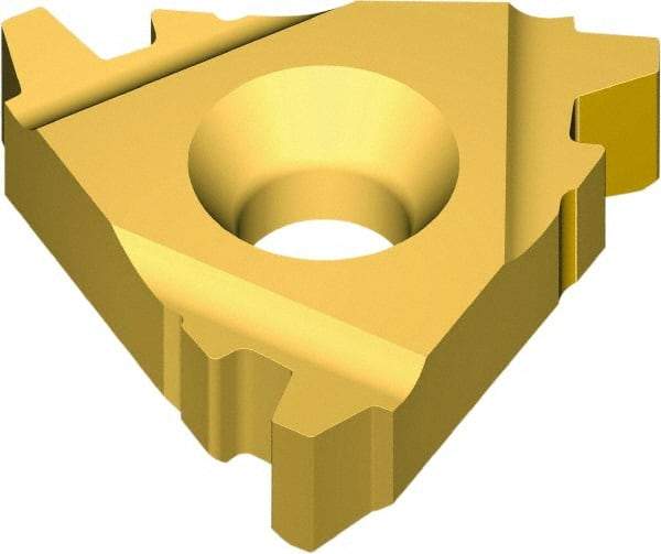 Vargus - 3ER External Right Hand 10 Stub Acme Laydown Threading Insert - Grade VKX, TiN Coated Carbide, 9.53mm Inscribed Circle - Exact Tool & Supply