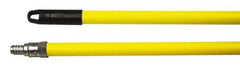 Weiler - 60 x 15/16" Metal Squeegee Handle - Threaded Connection, Yellow - Exact Tool & Supply