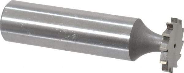 Whitney Tool Co. - 5/8" Diam x 5/64" Face Width, Cobalt, 12 Teeth, Shank Connection Woodruff Keyseat Cutter - Uncoated, 2-5/64" OAL x 1/2" Shank, Straight Teeth - Exact Tool & Supply