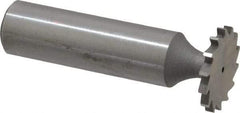 Whitney Tool Co. - 3/4" Diam x 5/64" Face Width, Cobalt, 14 Teeth, Shank Connection Woodruff Keyseat Cutter - Uncoated, 2-5/64" OAL x 1/2" Shank, Straight Teeth - Exact Tool & Supply