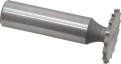 Whitney Tool Co. - 1" Diam x 1/16" Face Width, Cobalt, 16 Teeth, Shank Connection Woodruff Keyseat Cutter - Uncoated, 2-1/16" OAL x 1/2" Shank, Straight Teeth - Exact Tool & Supply
