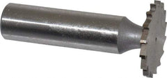 Whitney Tool Co. - 1" Diam x 5/64" Face Width, Cobalt, 16 Teeth, Shank Connection Woodruff Keyseat Cutter - Uncoated, 2-5/64" OAL x 1/2" Shank, Straight Teeth - Exact Tool & Supply