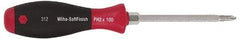 Wiha - #1, 6-11/16" OAL, Demolition Phillips Screwdriver - Hex Shank, Ergonomic Handle - Exact Tool & Supply