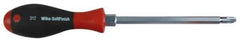 Wiha - #3, 10-11/16" OAL, Demolition Phillips Screwdriver - 6" Blade Length, Ergonomic Handle - Exact Tool & Supply