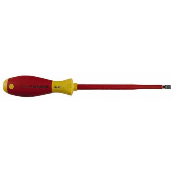 Wiha - 3/8" Blade Width x 12-1/2" OAL Standard Slotted Screwdriver - Exact Tool & Supply