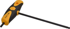 Wiha - 3/16" Hex, T-Handle Cushion Grip, Ball End Hex Key - 150mm OAL, Inch System of Measurement - Exact Tool & Supply