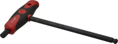 Wiha - 10mm Hex, T-Handle Cushion Grip, Hex Key - 200mm OAL, Metric System of Measurement - Exact Tool & Supply