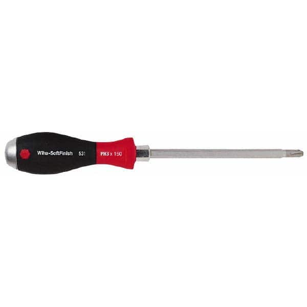 Wiha - #3, 10-9/16" OAL, Demolition Phillips Screwdriver - Exact Tool & Supply