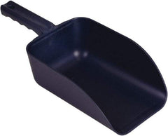 Remco - 82 oz Blue Polypropylene & Semi-Ferrous Additive Flat Bottom Scoop - 5.9" Wide x 3.3" Deep Bowl, 15.1" OAL - Exact Tool & Supply