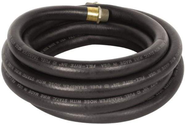 Tuthill - 3/4" ID x 3/4" OD x 20' OAL, NPT Petroleum Transfer Hose - -30 to 140°F - Exact Tool & Supply