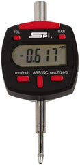 SPI - 0 to 1 Inch Range, 0.0005 Inch Resolution, Electronic Drop Indicator - Lithium Battery - Exact Tool & Supply