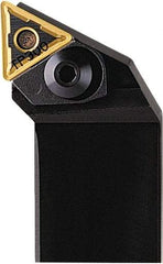 Seco - PTJN, Right Hand Cut, 93° Lead Angle, 25mm Shank Height x 25mm Shank Width, Negative Rake Indexable Turning Toolholder - 150mm OAL, TN..1604.. Insert Compatibility, Series Pin & Wedge - Exact Tool & Supply