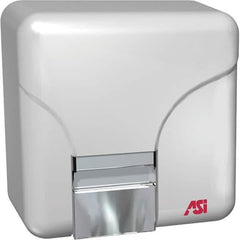 ASI-American Specialties, Inc. - 1800 Watt White Finish Electric Hand Dryer - 110/120 Volts, 15 Amps, 9-7/16" Wide x 9-41/64" High x 6-3/8" Deep - Exact Tool & Supply