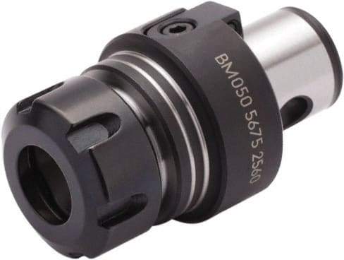 Seco - 0.039" to 0.63" Capacity, 60mm Projection, Modular Connection, ER25 Collet Chuck - Through-Spindle - Exact Tool & Supply