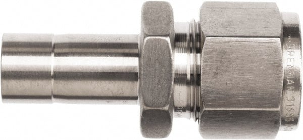 Brennan - 1/4" Tube OD Stainless Steel Compression Tube Reducer - Exact Tool & Supply