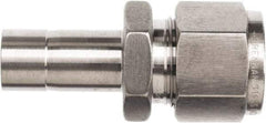 Brennan - 1/2" OD, Stainless Steel Reducer - Machine Tube Stub Ends - Exact Tool & Supply