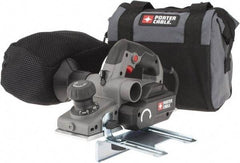 Porter-Cable - 120 Volt, 6 Amp, 16,500 RPM, Handheld Planer Kit - 5/64 Inch Depth of Cut, 3-1/4 Inch Wide, 0.47 Inch Depth Capacity - Exact Tool & Supply