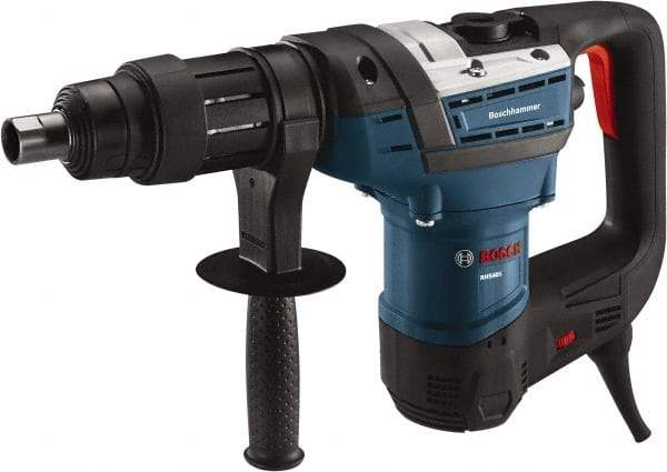 Bosch - 120 Volt 1-9/16" Keyless Chuck Electric Rotary Hammer - 0 to 3,600 BPM, 0 to 350 RPM - Exact Tool & Supply