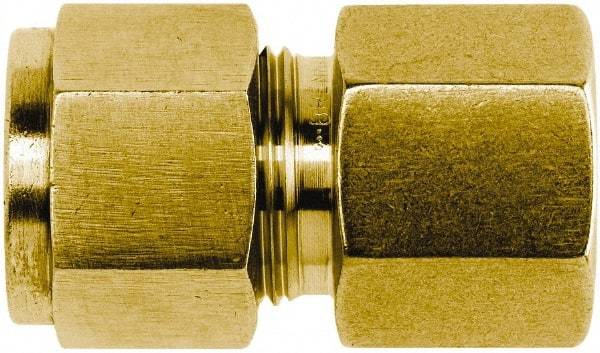 Brennan - 3/4" OD, Brass Female Connector - Comp x FNPT Ends - Exact Tool & Supply