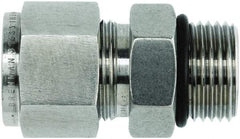 Brennan - 3/4" OD, Stainless Steel O-Seal Male Connector - Male ORB Ends - Exact Tool & Supply