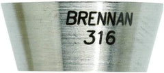 Brennan - 5/16" OD, Stainless Steel Front Ferrule - Compression Ends - Exact Tool & Supply