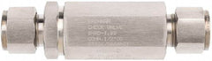 Brennan - 1/4" Stainless Steel Check Valve - Check Valve, Tube Ends, 6,000 WOG - Exact Tool & Supply