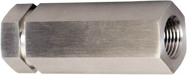 Brennan - 1/4" Stainless Steel Check Valve - Check Valve, FNPT, 6,000 WOG - Exact Tool & Supply