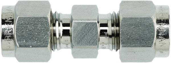Brennan - 3/8 x 1/4" OD, Stainless Steel Union - Comp x Comp Ends - Exact Tool & Supply