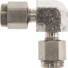 Brennan - 1/4" OD, Stainless Steel Union Elbow - Comp x Comp Ends - Exact Tool & Supply