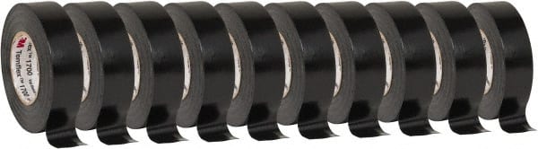 3M - 3/4" x 60' x 7 mil Black Polyester Film Electrical Tape - Exact Tool & Supply