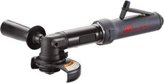 Ingersoll-Rand - 4-1/2" Wheel Diam, 12,000 RPM, Pneumatic Angle & Disc Grinder - 5/8-11 Spindle, 17 CFM, Rear Exhaust - Exact Tool & Supply