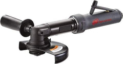 Ingersoll-Rand - 6" Wheel Diam, 10,000 RPM, Pneumatic Angle & Disc Grinder - 5/8-11 Spindle, 25 CFM, Rear Exhaust - Exact Tool & Supply